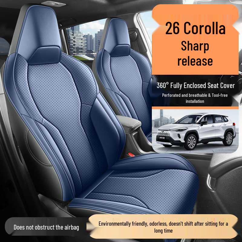 Toyota Corolla Ruifang Seat Covers: 26 Models, All-Season, Full Leather Wrap, Universal Cushion Cover.
