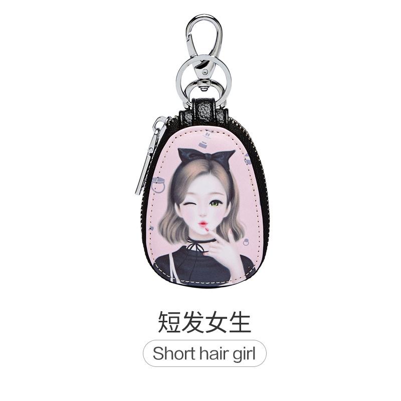 Torba na klucze damska nowa wielofunkcyjna modna kreskówkowa torba na zamek zawieszana na pasie kluczówka GM