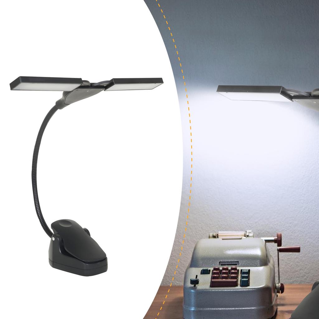 Music Stand Light, Clip On LED Book Lights, USB Rechargeable and Battery Operated, Reading Lamp In Bed, for Piano Player