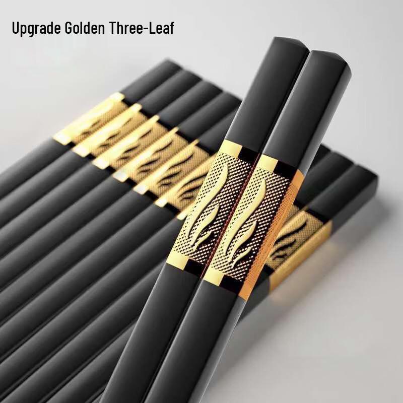 Alloy Chopsticks Set - 10 Pairs
