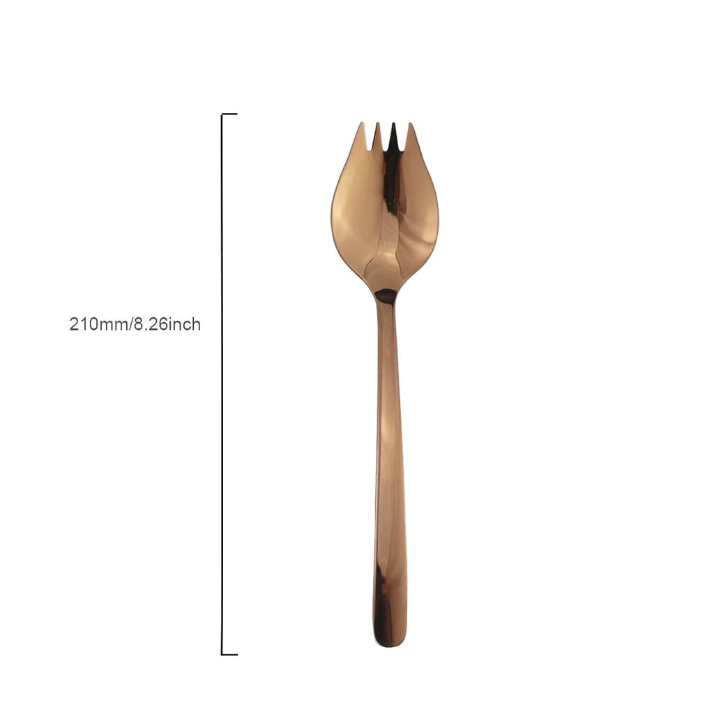 4 Piezas Vajilla Negra Camping Viaje Un Cuchillo y Tenedor Cubiertos Anfibios Cuchara Tenedor Acero Inoxidable 304 Fideos Aperitivo