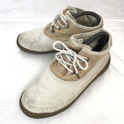 Columbia Kreppsohle Kurzstiefel 24.5 beige Wüste High-Cut Schuhe Sneakers(GEBRAUCHT)