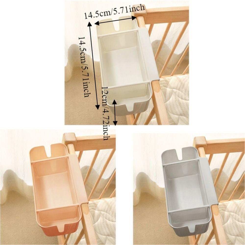 Large Capacity Bedside Storage Rack Partition Bed Hanging Bag Night Stand Shelves  Home