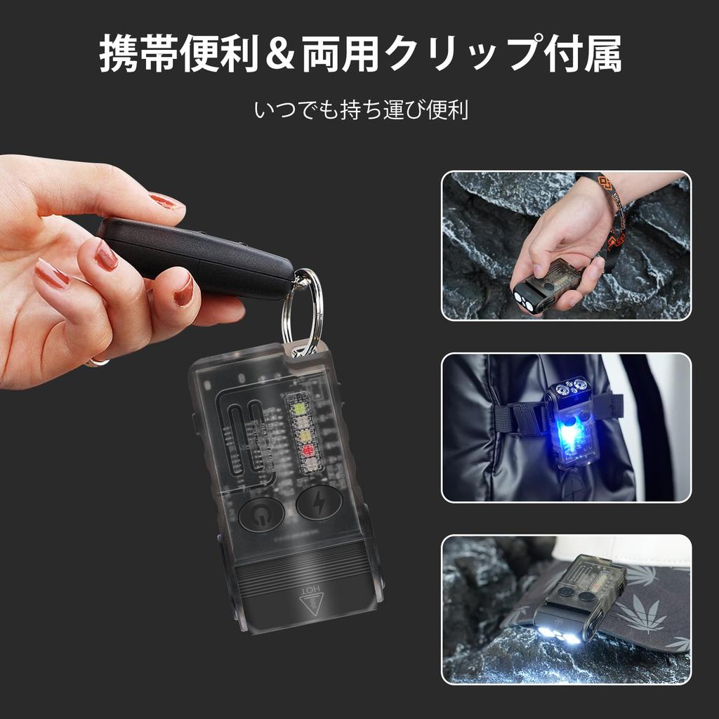 DAI NING Compact Rechargeable LED Powerful 1000 High Mini Handheld IP67 365nm Magnetic Suction Adjustable Lighting Pocket Perfect for and Power