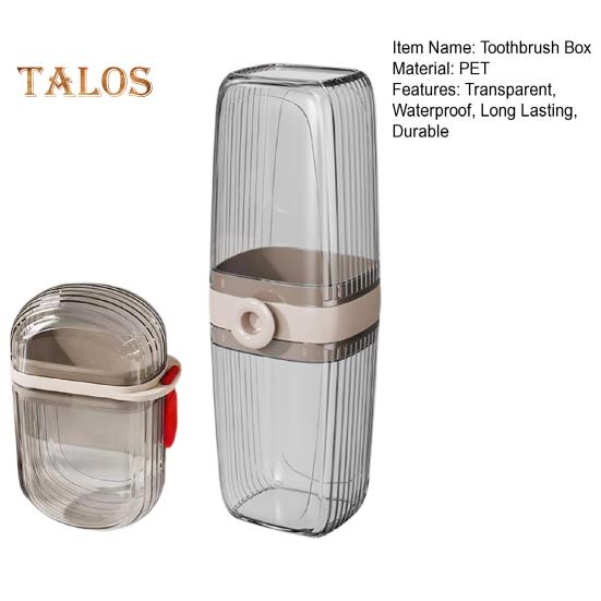 Travel Soap Case with Toothbrush Box Leakproof Easy To Clean Bathroom Soap Container with Lid Portable Bar Soap Holder