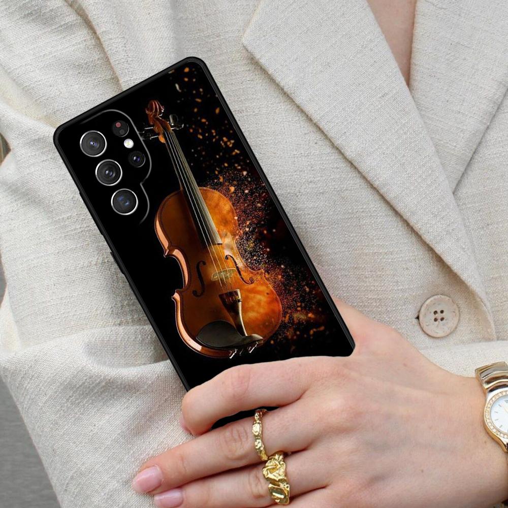 Musical Cello Violin Cell Phone Case for Samsung Galaxy S26 Ultra S25 S24 S23 S22 S21 S20 Note10 Cover