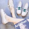 Little White Shoes Women's Autumn New Trendy Beef Tendon Sole Shallow Mouth Lace-up Lazy Shoes Soft Sole Student Single Shoes Women