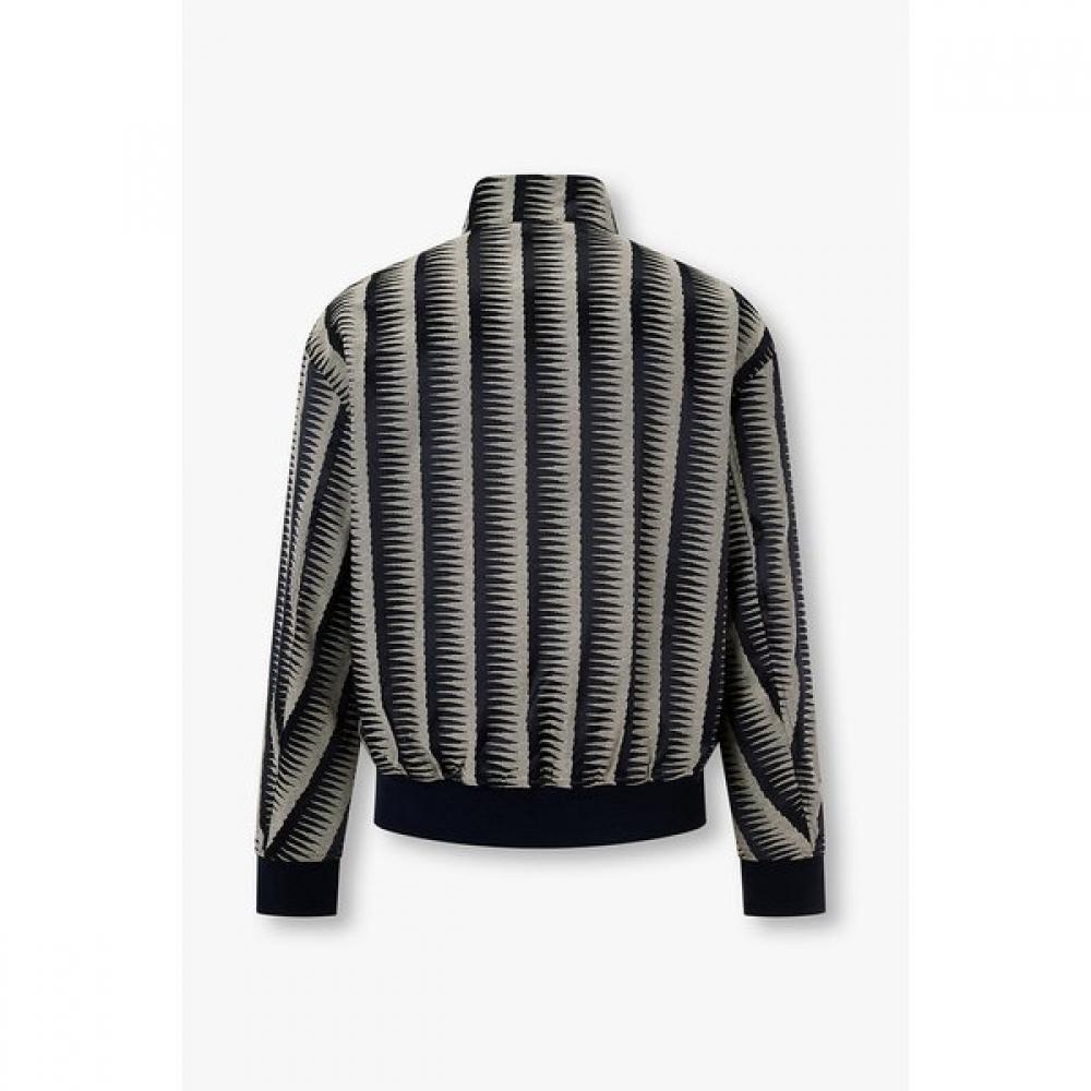 Emporio Armani 26 S S Men S Patterned Button High Neck blouSon A516110032