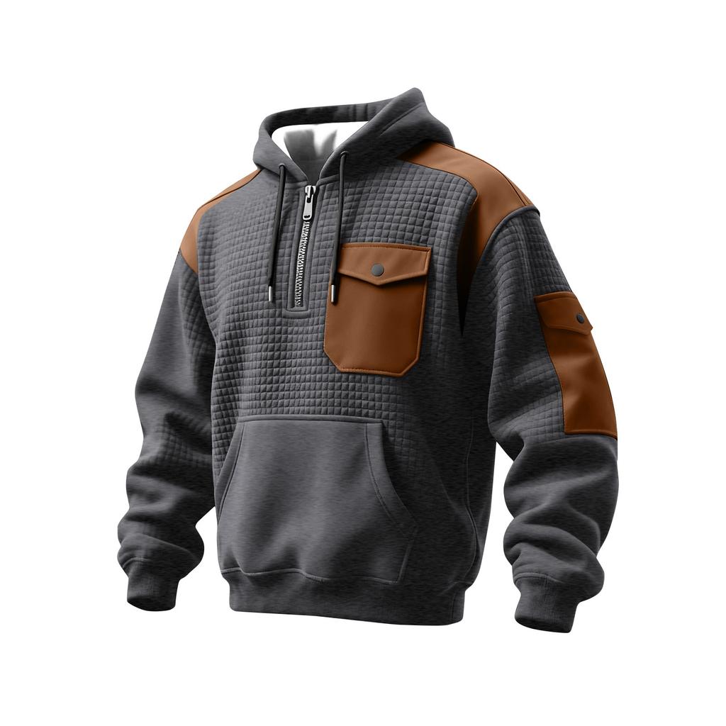 Sudadera con capucha de color para hombre Sudadera informal deportiva para hombre Talla grande