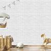 Brick Wallpaper White Gray for Living Room and Bedroom 50x1000