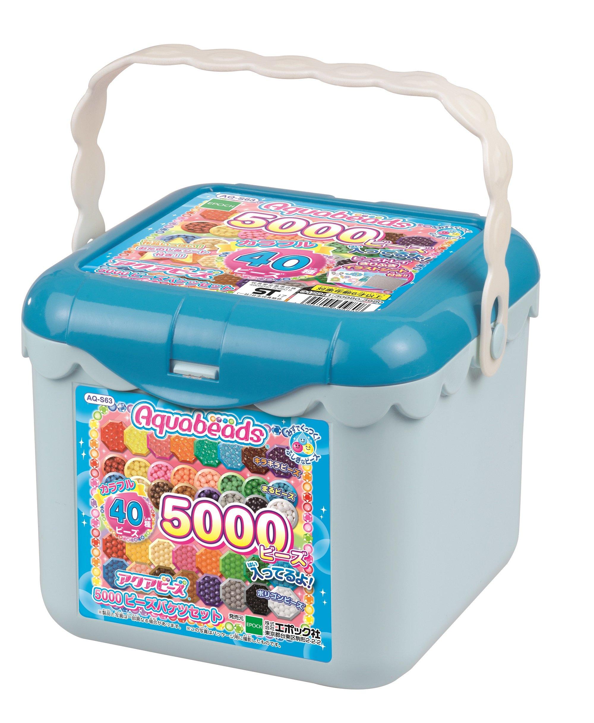 

Aquabeads Bead Set [5000 Beads Bucket Set] AQ-S63 ST Mark Certified, Ages 6 and Up, Water-Based, Crafting Toy, Aquabeads, EPOCH