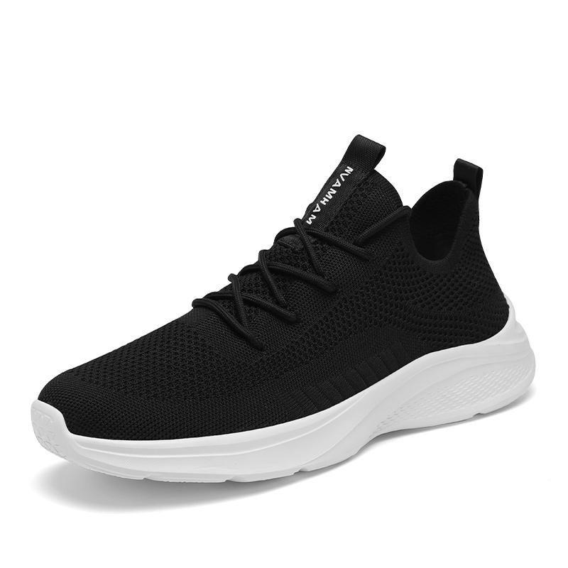 

Running Shoes Women Thick-soled Comfortable Lace-up Sports Shoes Men Lightweight Breathable Anti-slip Mesh Shoes Men 35