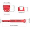 6pcs Durable Leaf Spring Modified Rod Black Red Silver Fixing Plate Kit  RC Accessories
