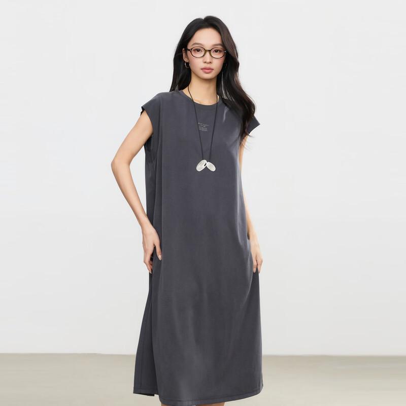 Elva' Island Summer Casual Short-Sleeve Midi Dress