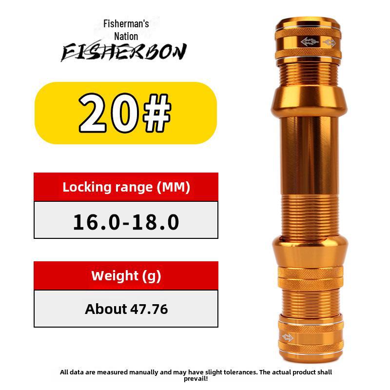 Retractable All-Metal Fishing Rod Seat with Self-Locking Mechanism