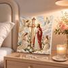 Pearl Painting 5D DIY Decorative Painting. Jesus Christ Cross and Angels. Cute Birthday Gift. Handmade Art Painting