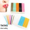 50-Pack Portable Flocked Cotton Lipstick Applicator Brushes with Hollow Handles