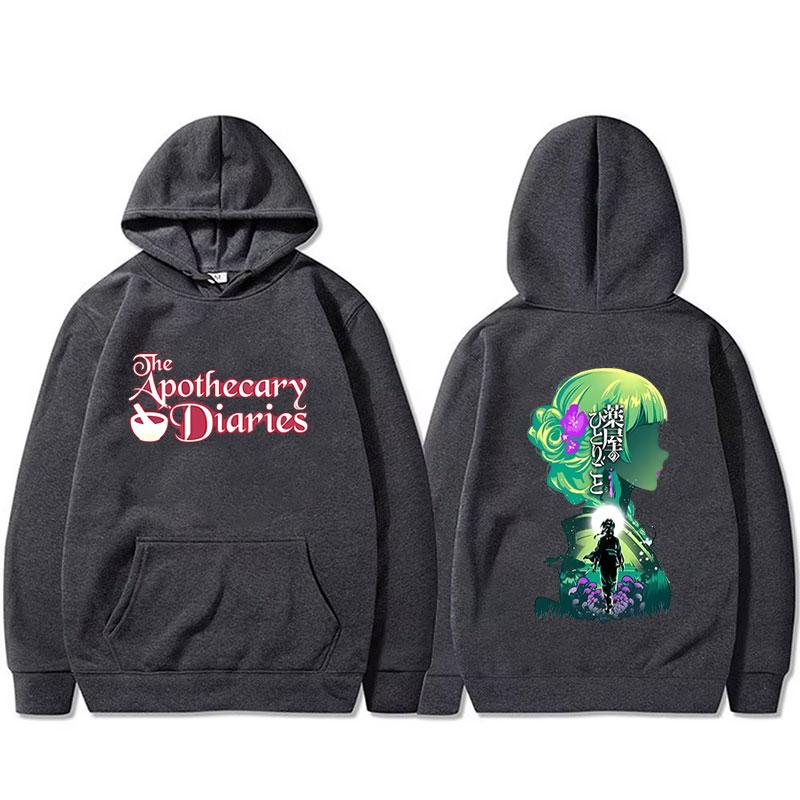 Hot Sale Anime The Apothecary Diaries Maomao Double Sided Printed Hoodie Unisex Clothing Casual Oversized Pullover Hoodies