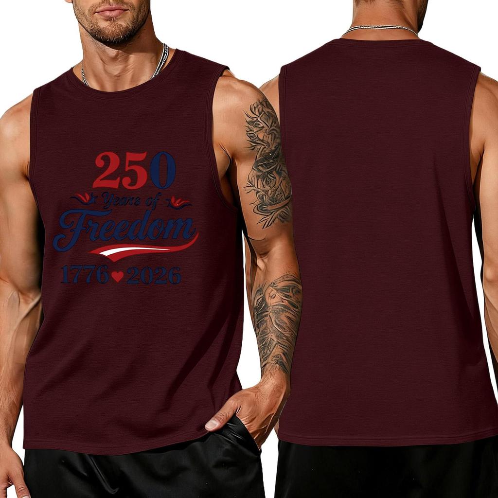 Men's Sleeveless Tank Top Casual Loose Fit Summer Muscle Shirt Lightweight Breathable Fabric Comfortable Fit
