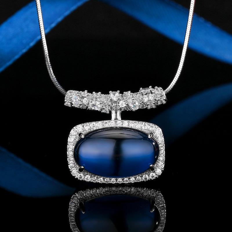 Jewelry Collarbone Chain Jewelry Ruby Cloisonne Premium Style Light Luxury Women