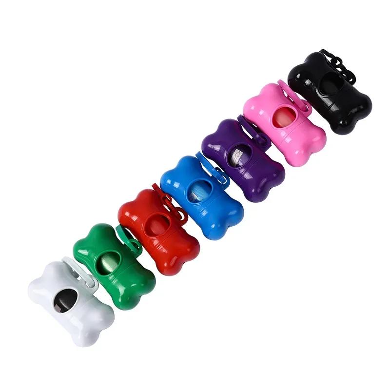 Plastic Garbage Bag Dispenser Carrier Case for Dog Waste Bag Holder, 10 Roll Pet Waste Poop Bags