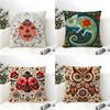 2 Natural Floral Colors Animal Prints Pillow Case Home Living Room Decoration Linen Pillowcover Pillow Cases Cushion Cover