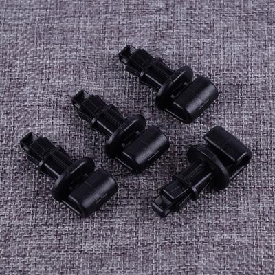 4pcs Car Black Sun Shade Hook Clip Plastic 83715-SHJ-A21ZA Fit for Honda Odyssey Sliding Door 2005 2006 2007 2008 2009 2010
