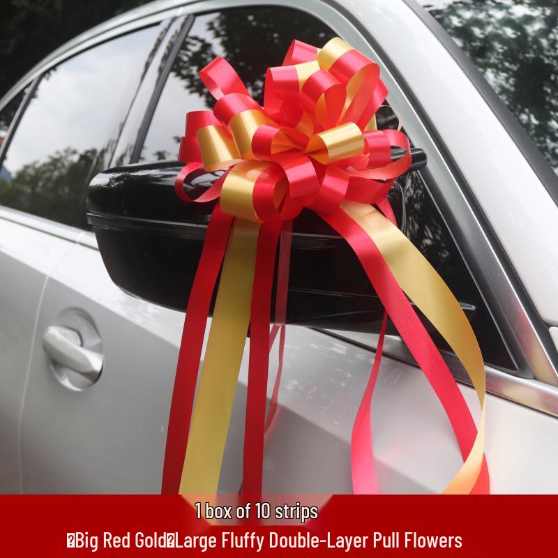Large Wedding Car Ribbon Decoration for Bridal Team