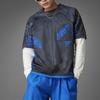adidas Originals Color Block Logo Print Rundhals Kurzarm T-Shirt Herren Tops Blau Schwarz HD4832