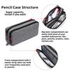 B97A-Office Organizer Pen Bag Big Capacity Pencil Pen Case Large Pencil Pouch Simple Stationery Bag For Men Women