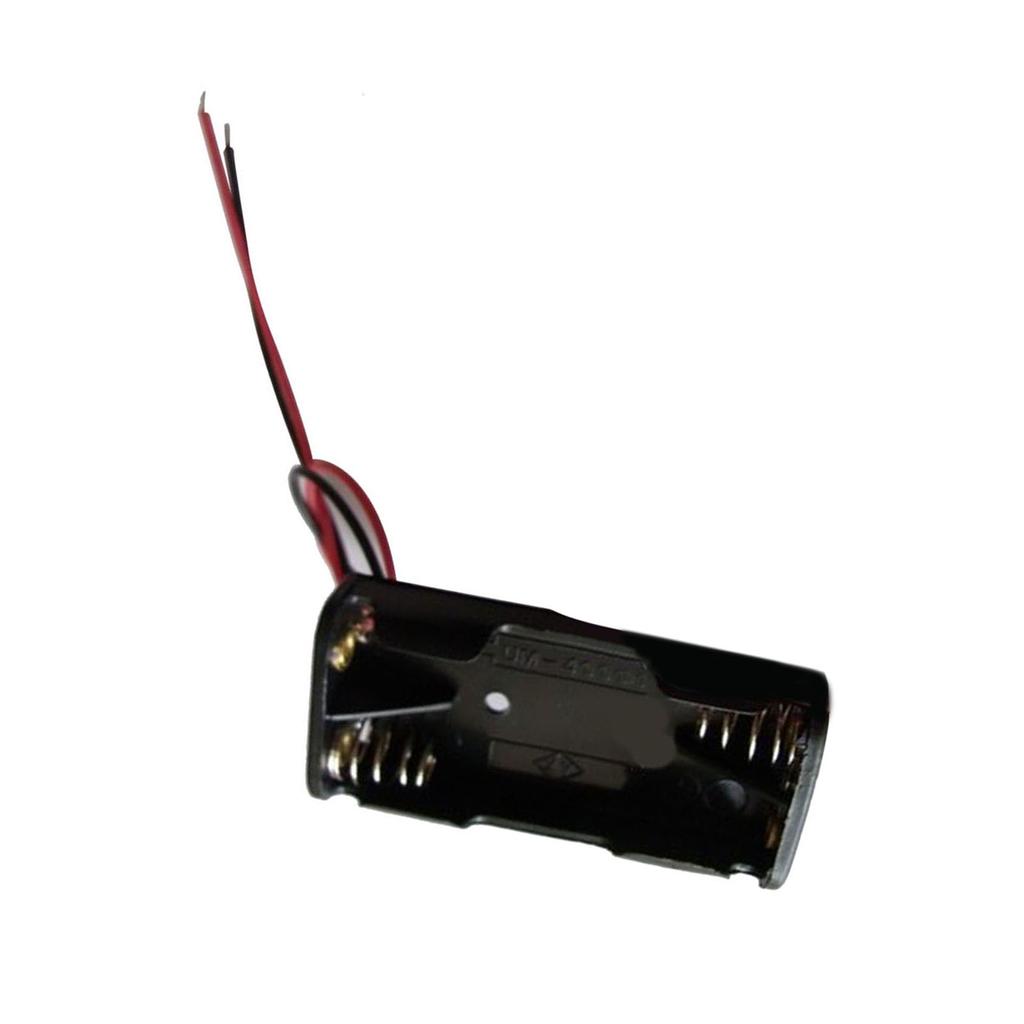 AAA Battery Holder Case 3V Output Compact Replacement 2 AAA Batteries Box with Wire