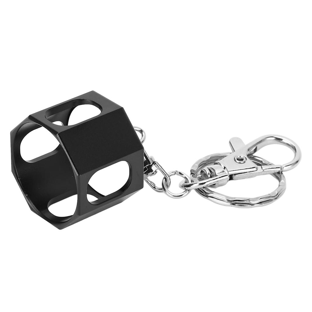 Aluminium Billard Kreidehalter Magnetisch Tragbar Achteckig Pool Queue Kreideetui mit Schlüsselanhänger für