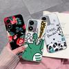 Phone Case For Vivo Y20 Y27 Y36 Y02S Y10 Y15 Y21 Y33 Cover Cute Panda Shockproof Clear Camera Protection Matte Soft Silicone Housing For Vivo Bumper