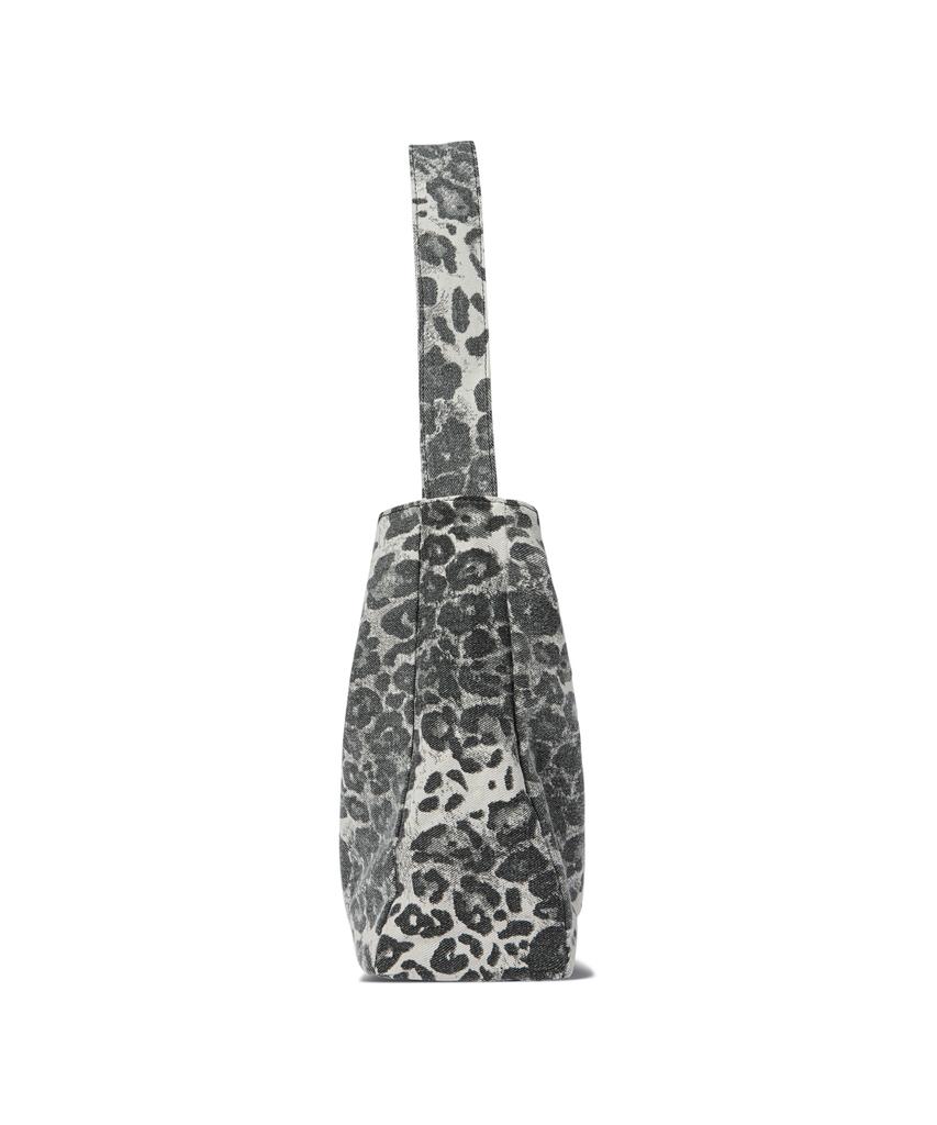 The Green Lab Leopard Print In-Pocket Shoulder Bag [Ash Grey]