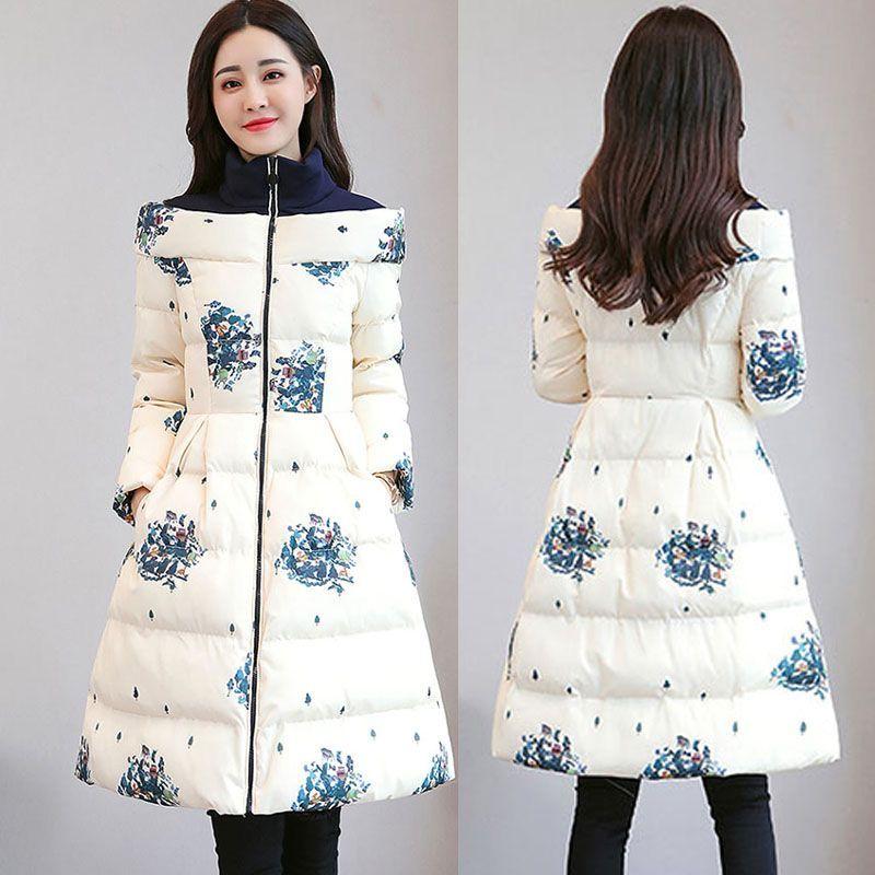 Cotton Jacket Women`s Medium Long Winter