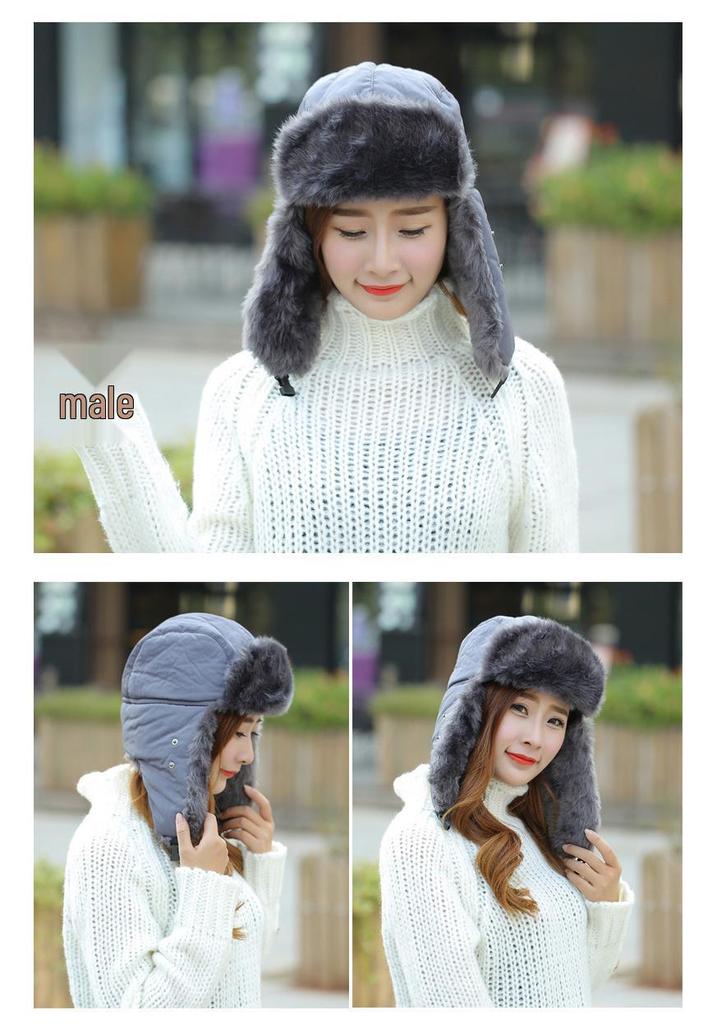 Unisex Thickened Lei Feng Hat with Mask: Winter Ski, Ear Protection, Waterproof, Warm & Versatile