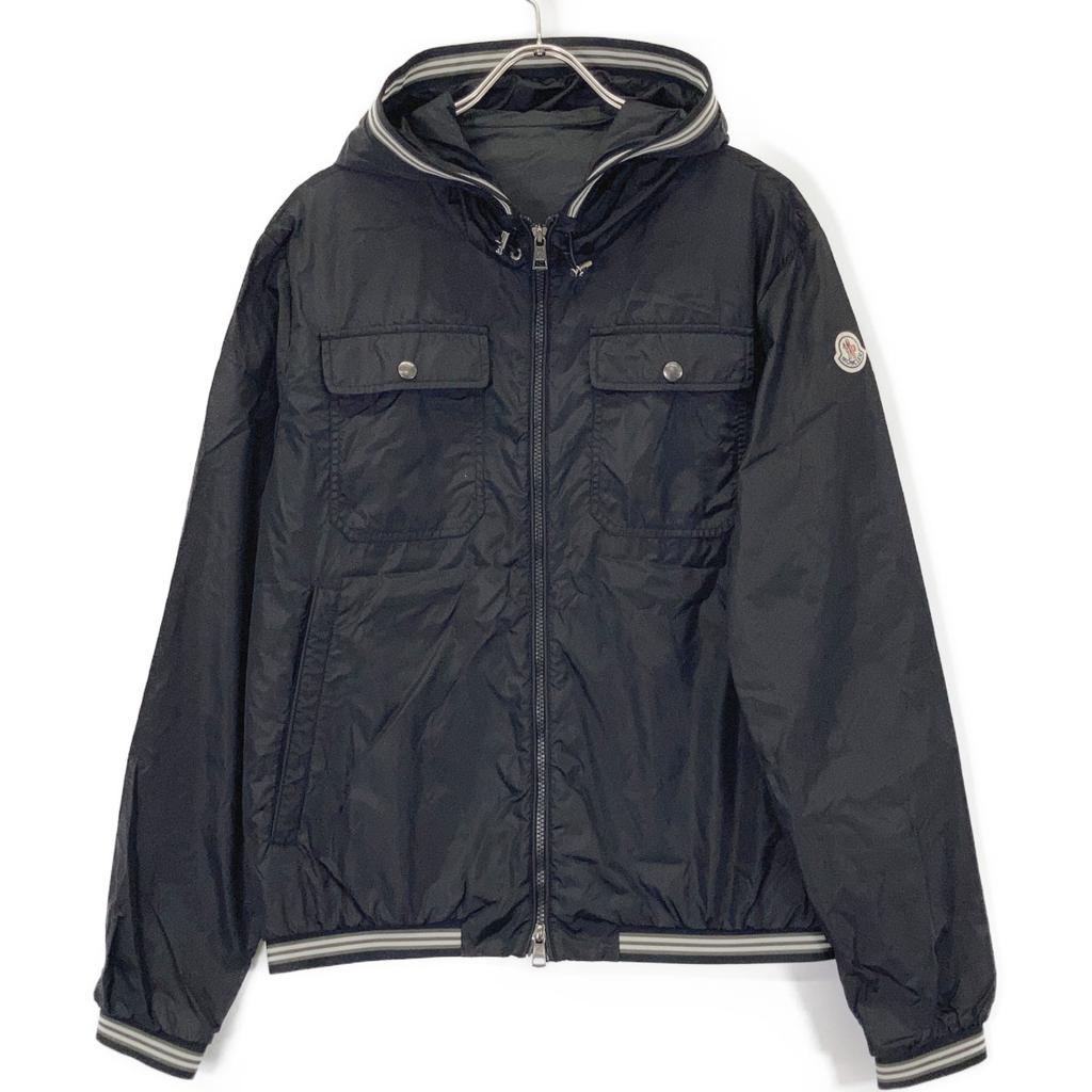 Moncler D10914163405 JEANCLAUDE Nylon Kapuzenjacke 3 schwarz Gebraucht