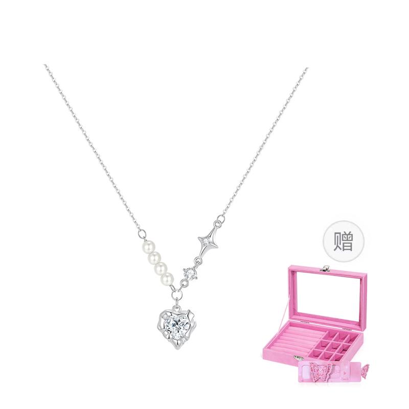 Barbie necklace [Ghostwriting Greeting Cards]  Star Wishing Hearts  series of exquisite sparkling love stars, fashionable and sweet BIE0512060 золотой