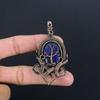 Lapis Lazuli Pendant Handmade Gemstone Jewelry, 999 Copper Wire Wrapped Pendant ,Unique Design Jewelry Pendant