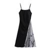 Kaslead New Arrival Women's Clothing Fashion Style Fashion Casual Minimalist Splicing Sling Long Dress