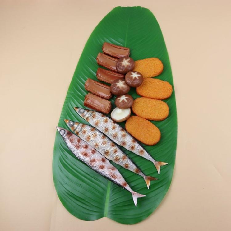 4pcs Multipurpose Banana Leaf Replicas Enhances Any Space with Tropicals Bendables and Practical Party Decoration