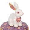   Vintage Zinc Alloy   Trinket Box, Enamel Floral Pattern, Exquisite Artwork Jewelry Storage Figurine Hand Painted   Trinket Box  