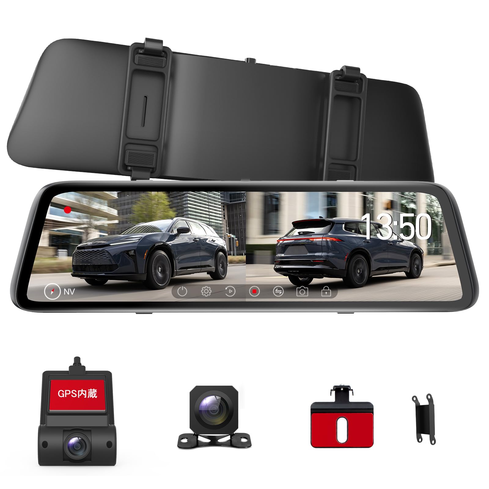 

X6B Drive Mirror Автоматическая яркость Автоматический вид сзади при одновременном отображении передней и задней камеры Ультра ночное видение Сенсорная панель Drive