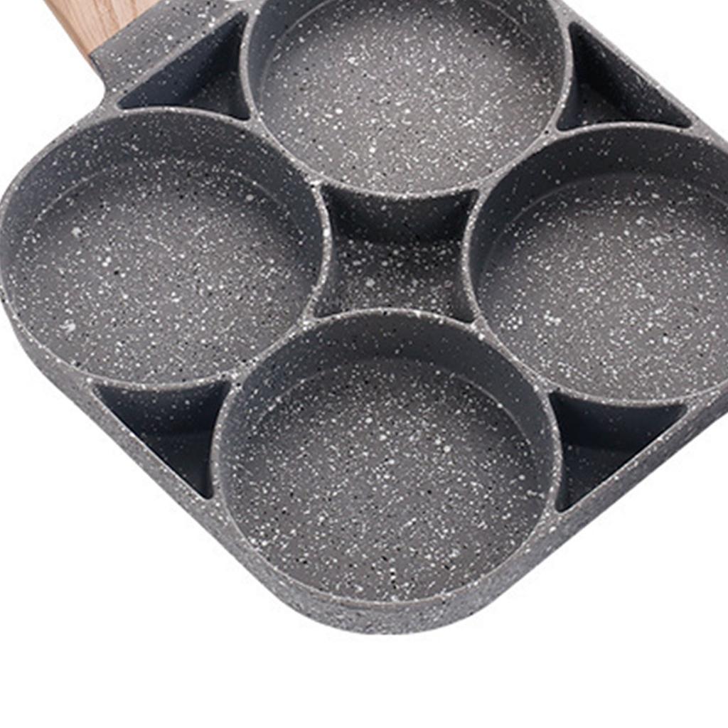 4 Cups Pancake Pan Gas Induction Cooker Universial Medical Stone Non Stick Egg Frying Pan for Kitchen