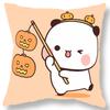 Short plush material pillowcaseBubu Bear Dudu Ball Printed Pillowcase Kawaii Cartoon Anime Sofa Cushion Cover Bedroom Room Pillo