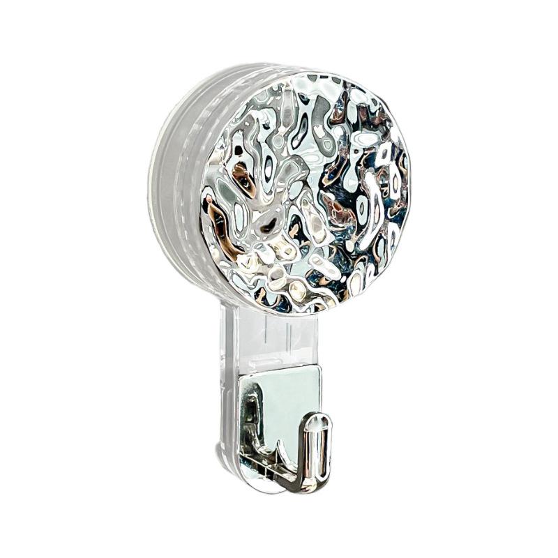 Powerful Suction Hook – No-Drill, No-Trace Adhesive for Bathroom Doors and Walls, Ideal for Towels and Clothes.