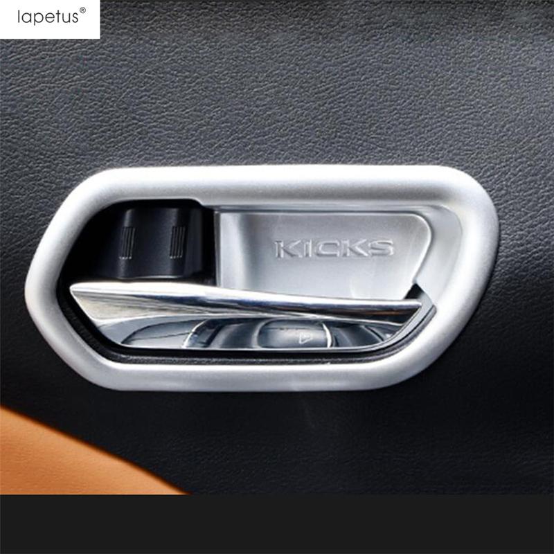 Matte Accessories For Nissan Kicks 2016 - 2024 ABS Central Dashboard Air AC Outlet Gear Panel Shift Head Handle Bowl Cover Trim