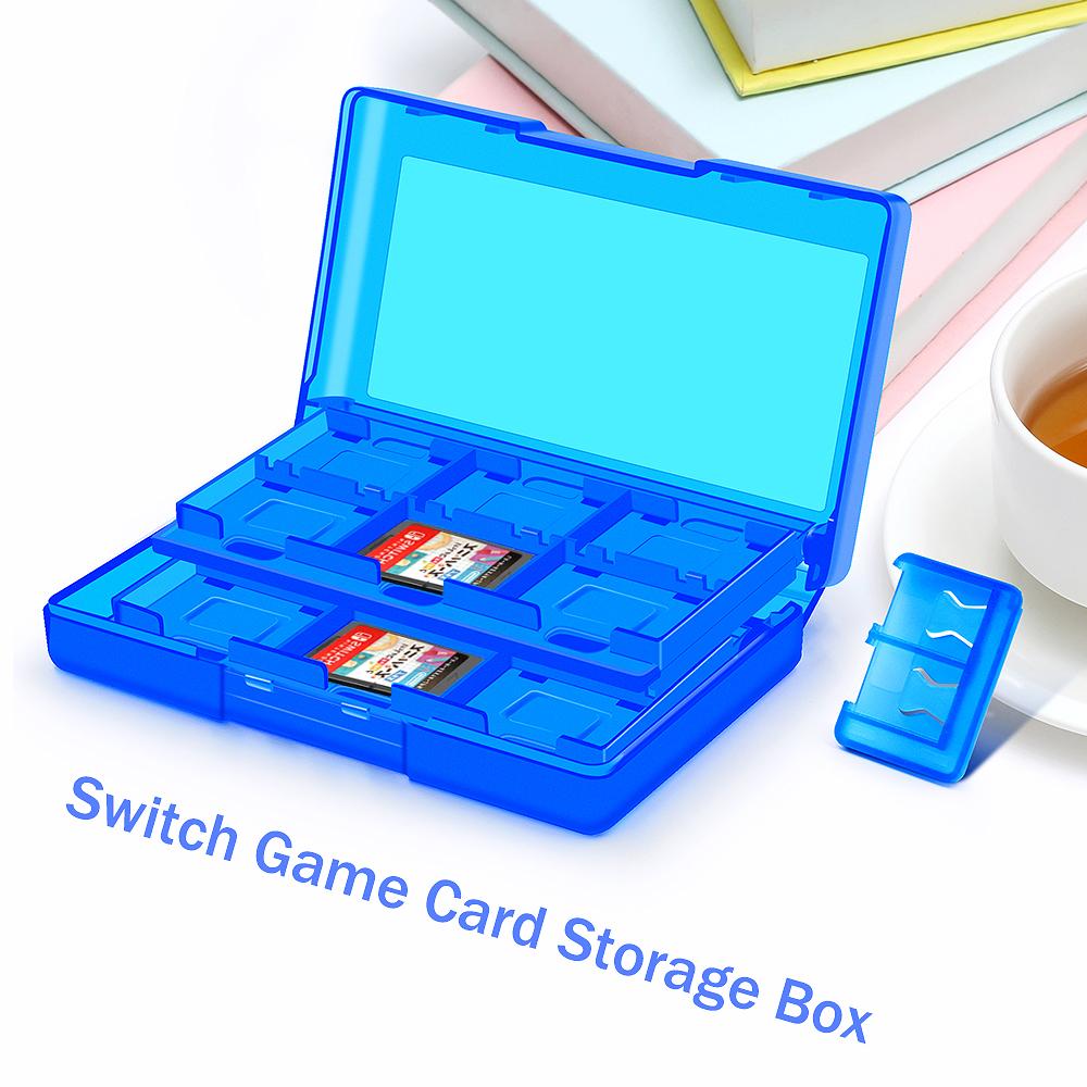 1pc Portable Switch Cartridge Case, Dust & Scratch Proof Holder for Travel, Fits Switch OLED Lite, Game Card Organizer