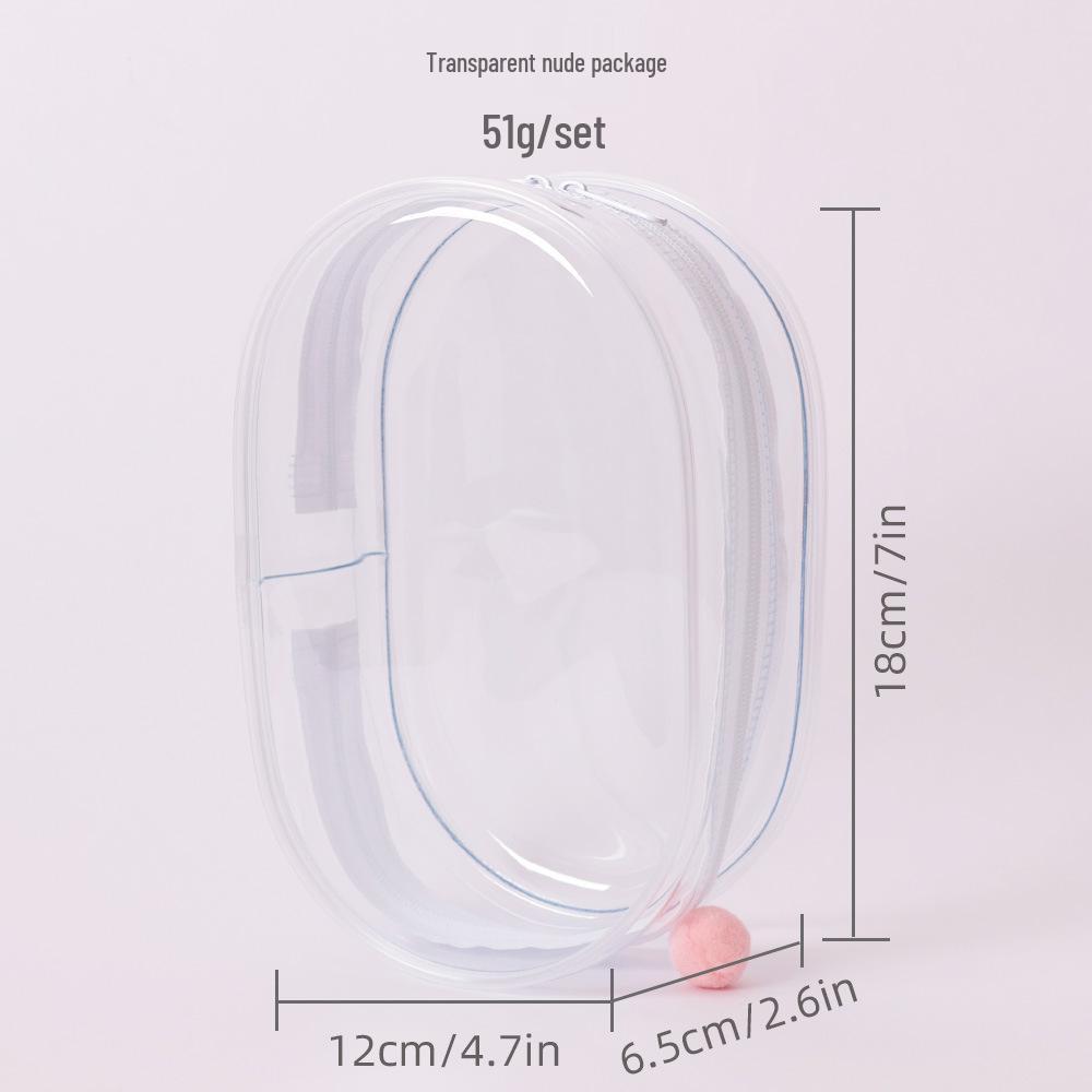 

18cm Transparent Vinyl Doll Bag: Dustproof, Cotton Cloth, Pendant Baby Display & Storage