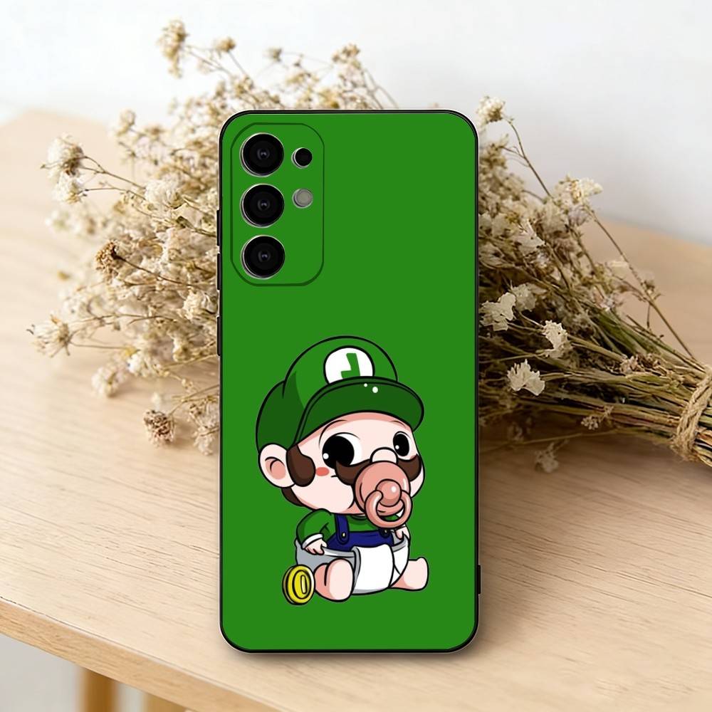 Funny Super Z-MarioS Bros Phone Case Black Silicone Soft For Samsung S25,S24,S21,S22,S23,S30,Ultra,S20,Plus,Fe,Lite